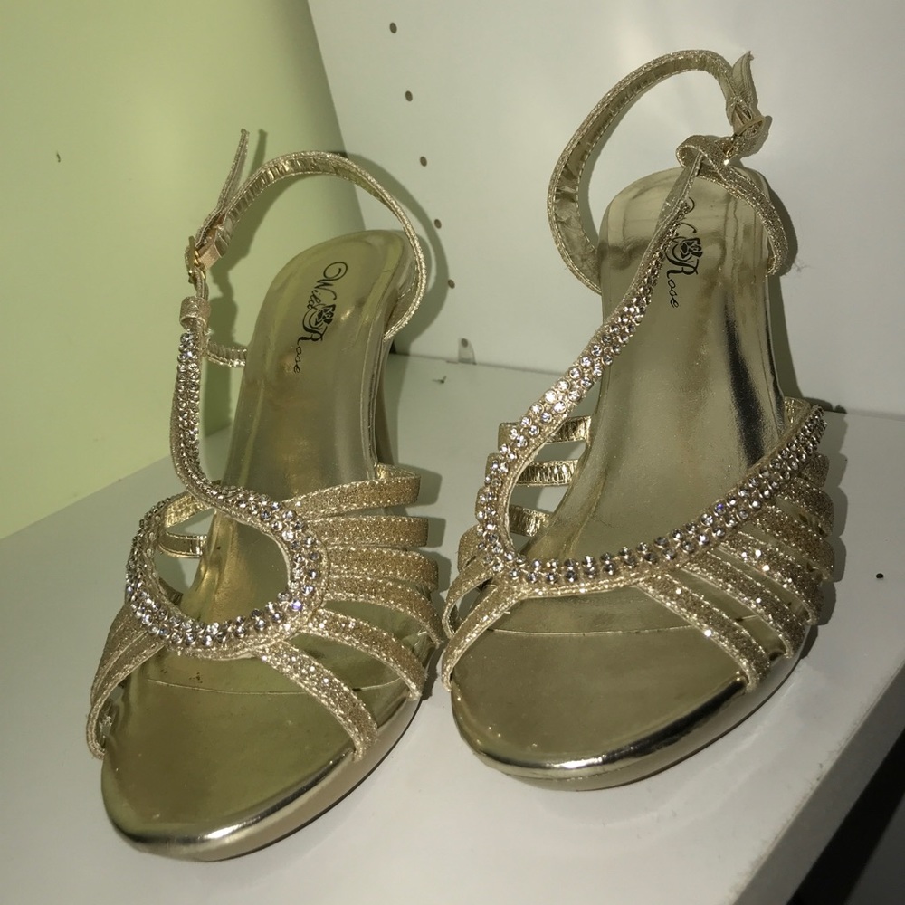 Gold Formal Heels